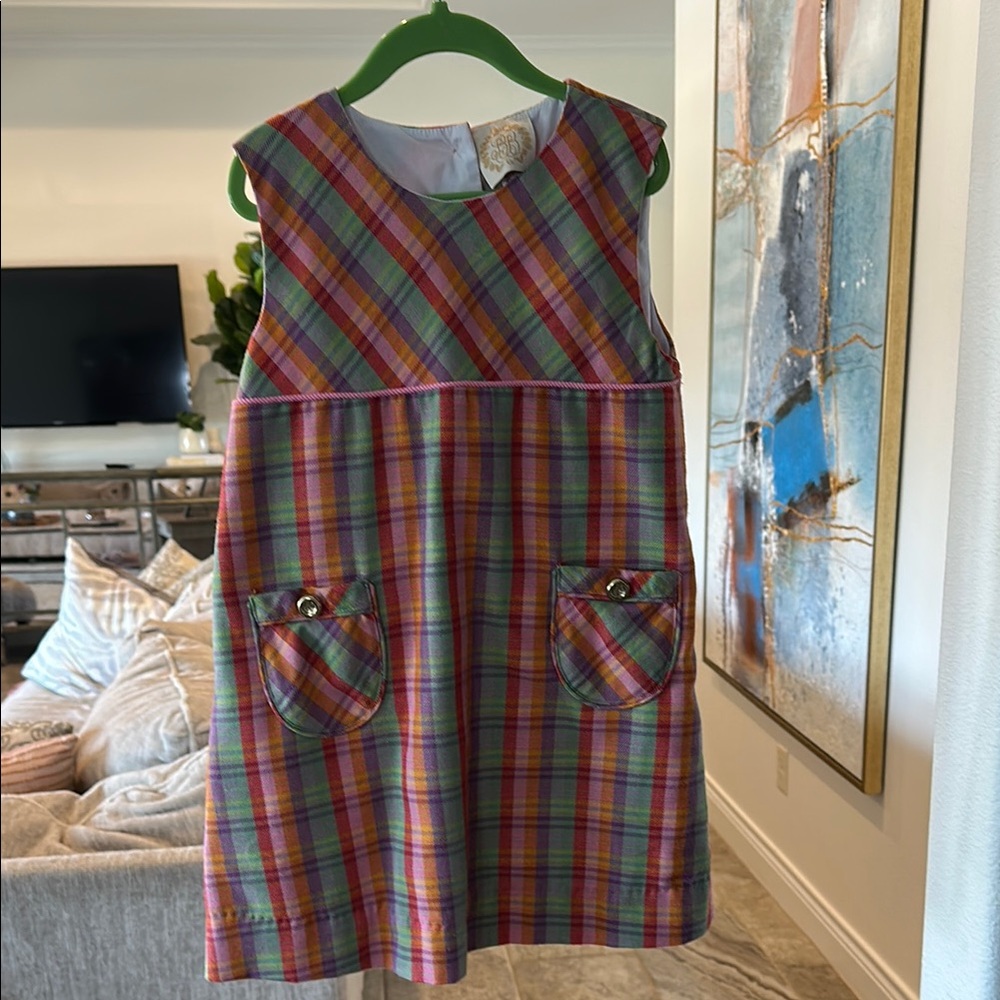 The Beaufort Bonnet Company Red and Blue Dress
